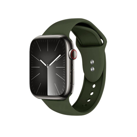 Crong Liquid - Pasek do Apple Watch 42/44/45/49 mm (zielony)